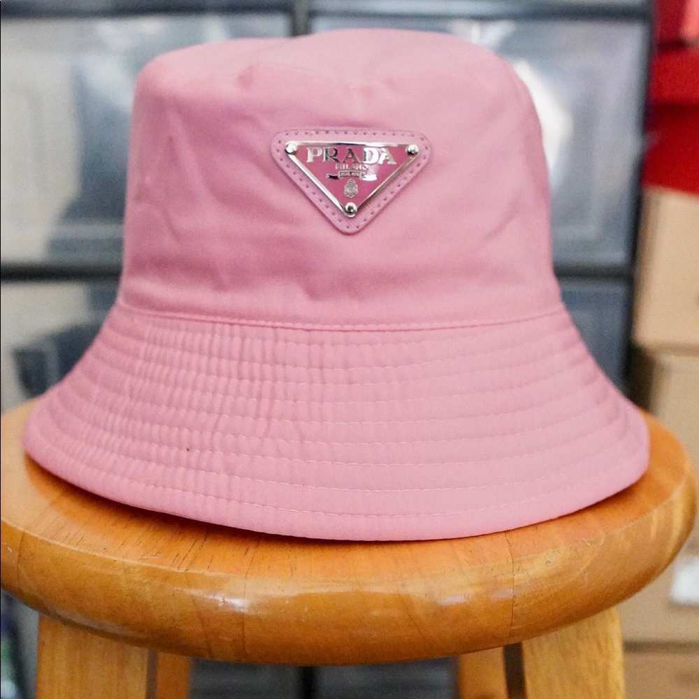 Unisex Prada Pink Bucket Hat